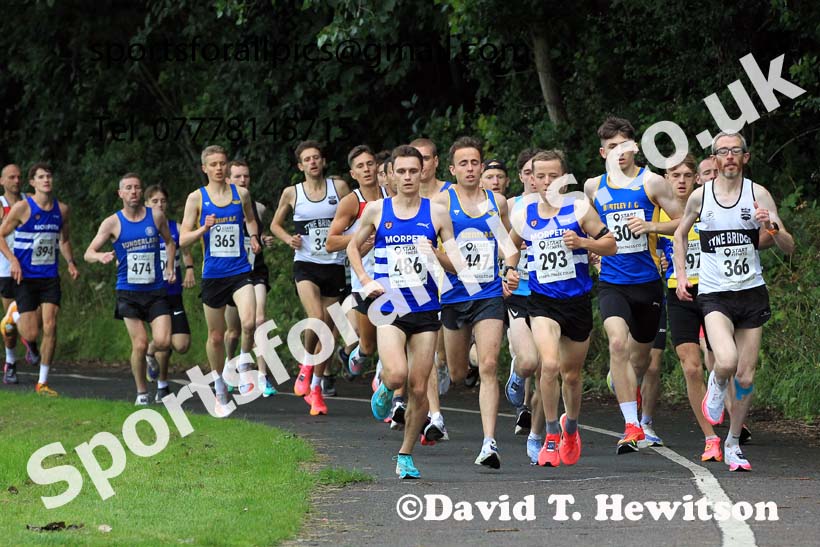 Snior mens 2023 Sunderland 5k Road Race, July 20th.  Photo: David T. Hewitson/Sports for All Pics